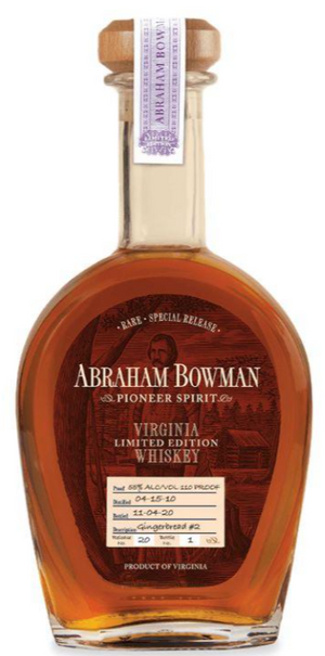 Abraham Bowman Virginia Limited Edition Release No. 20 Gingerbread #2 Whisky at CaskCartel.com
