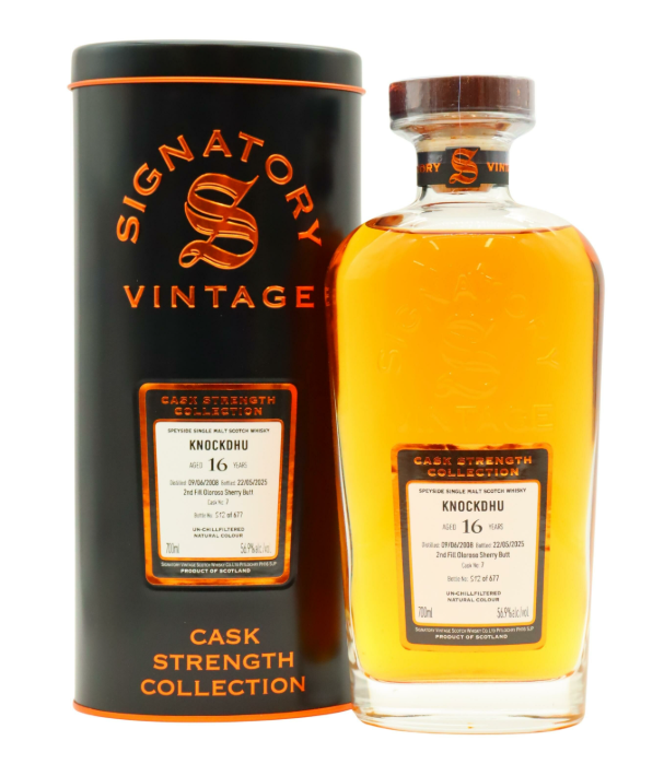 Knockdhu Signatory Vintage 16 Year Old Single Cask #7 · 2008 Vintage Single Malt Scotch Whisky | 700ML at CaskCartel.com