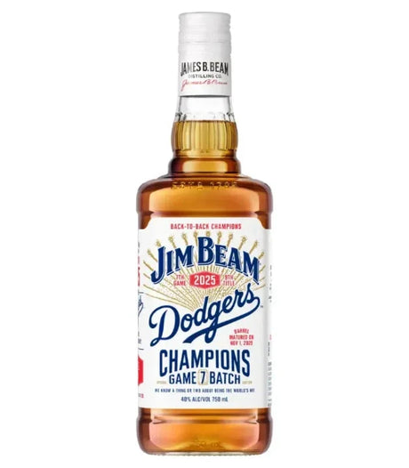 Jim Beam Dodgers Game 7 Batch 2025 Special Edition Kentucky Straight Bourbon Whiskey at CaskCartel.com