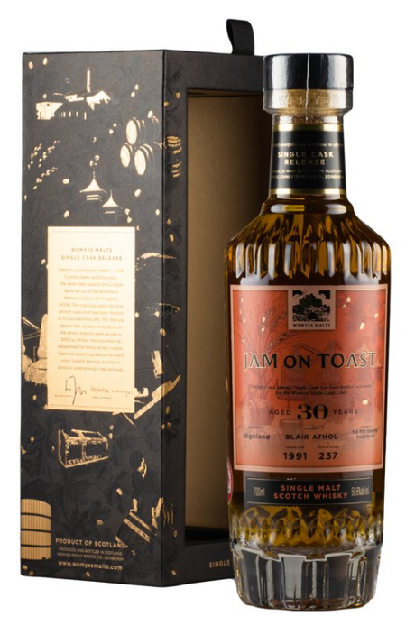 Blair Athol 30 Year Old Jam on Toast Wemyss Malts 1991 Single Malt Scotch Whisky | 700ML at CaskCartel.com