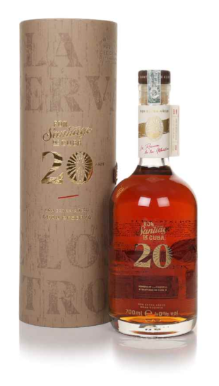 Ron Santiago de Cuba 20 Year Old Extra Anejo Gran Reserva Rum | 700ML at CaskCartel.com