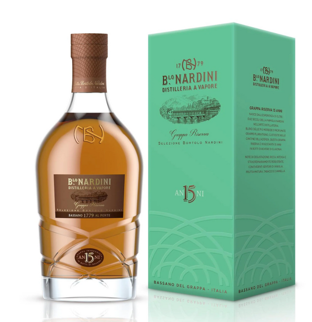 Nardini Reserva 15 Year Old 45% Grappa | 700ML at CaskCartel.com