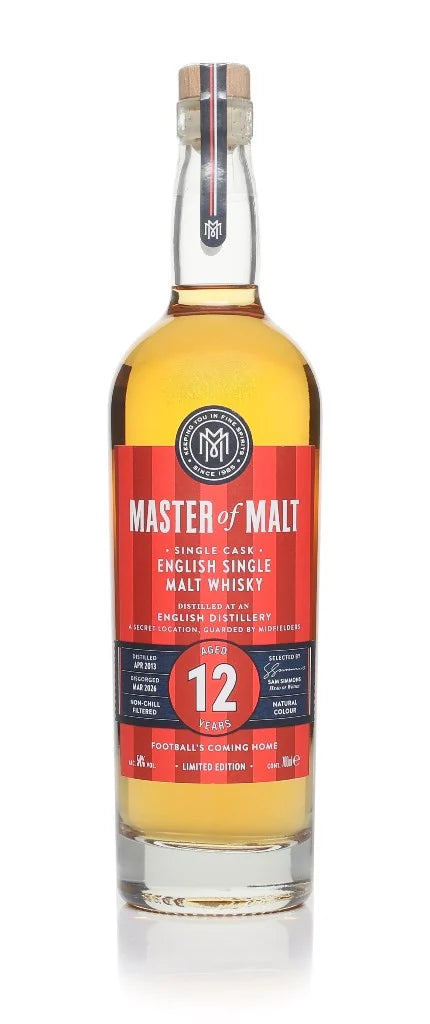 An English Distillery 12 Year Old 2013 - World Cup Edition (Master of Malt) Single Malt Whisky | 700ML at CaskCartel.com