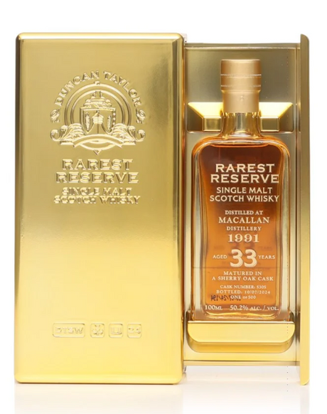 Macallan 33 Year Old 1991 Cask #5305 The Rarest Reserve Collection Duncan Taylor Single Malt Scotch Whisky | 100ML at CaskCartel.com