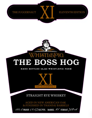 WhistlePig Boss Hog XI The Juggernaut Straight Rye Whisky at CaskCartel.com