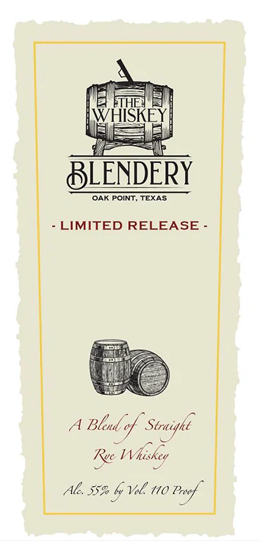 The Whiskey Blendery Limited Release Blend of Straight Rye Whiskey at CaskCartel.com