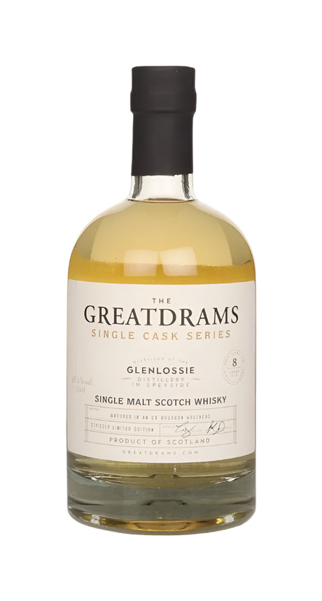 Glenlossie 8 Year Old ex-Bourbon Cask - Rare Cask Series (GreatDrams) Single Malt Scotch Whisky | 500ML at CaskCartel.com