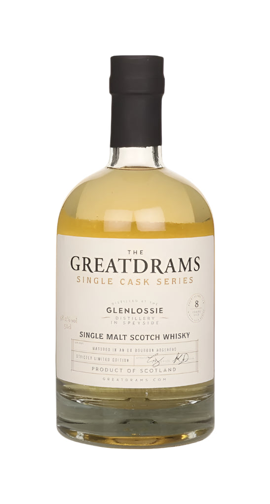 Glenlossie 8 Year Old ex-Bourbon Cask - Rare Cask Series (GreatDrams) Single Malt Scotch Whisky | 500ML at CaskCartel.com