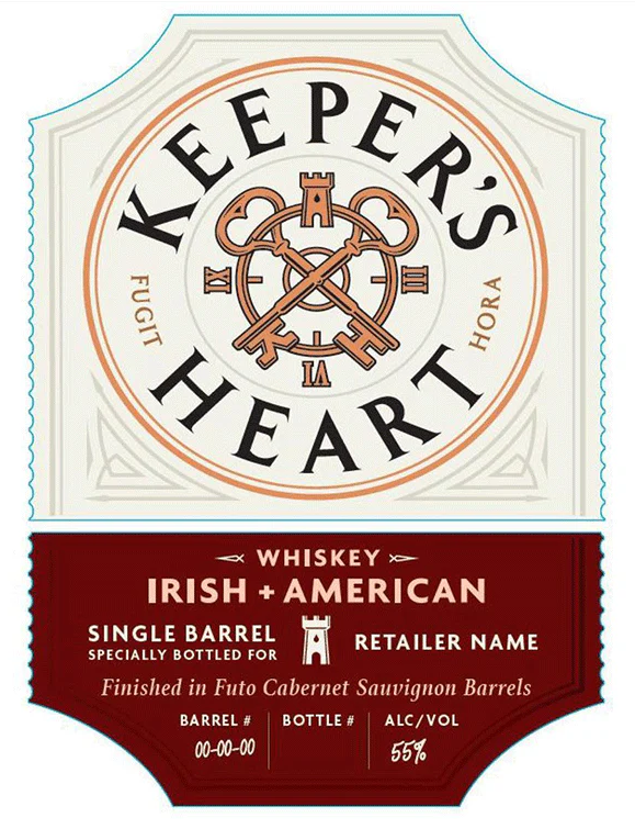 Keeper’s Heart Irish + American Finished In Futo Cabernet Sauvignon Barrel Whiskey