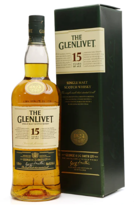 The Glenlivet 15 Year Old Single Malt Scotch Whisky | 1L at CaskCartel.com
