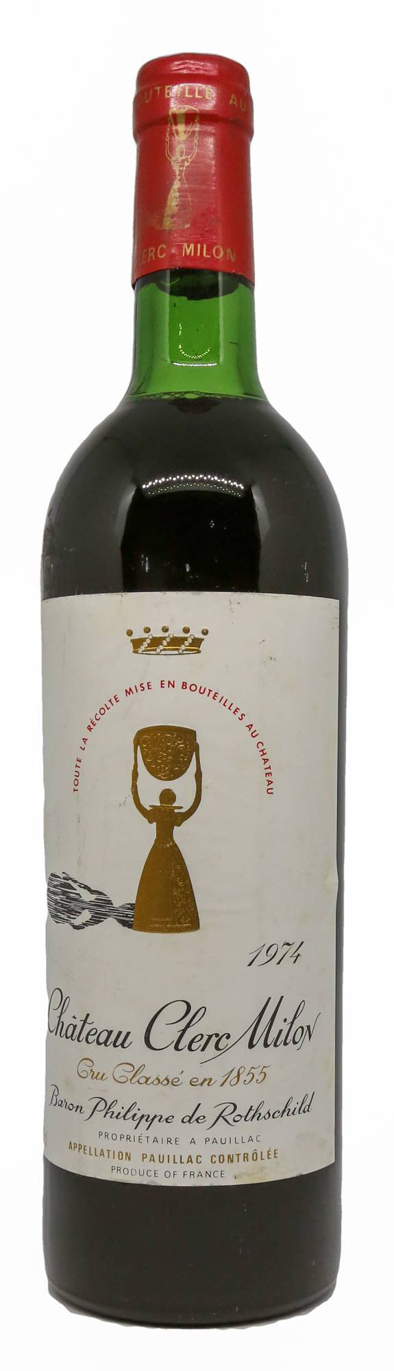 1974 | Chateau Clerc Milon | Pauillac at CaskCartel.com