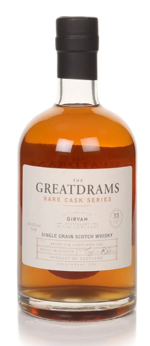 Girvan 33 Year Old - Rare Cask Series GreatDrams Single Grain Scotch Whisky | 700ML at CaskCartel.com
