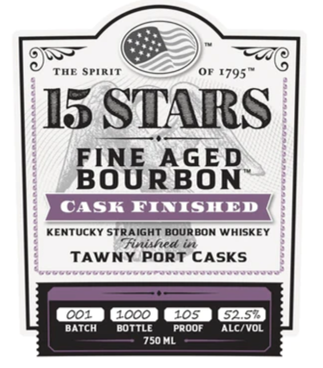 15 Stars Kentucky finished in Tawny Port Casks Straight Bourbon Whisky