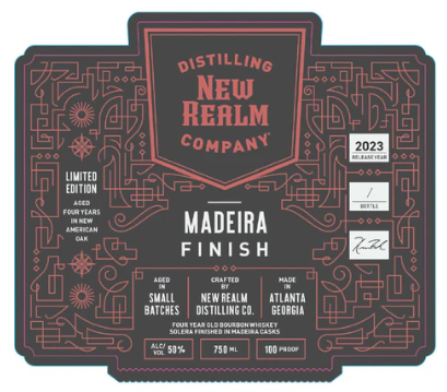 New Realm 4 Year Old Madeira Finish Bourbon Whiskey