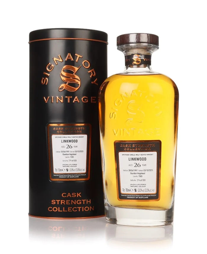 Linkwood 26 Year Old 1997 Cask #7585 Cask Strength Collection (Signatory) Single Malt Scotch Whisky | 700ML at CaskCartel.com