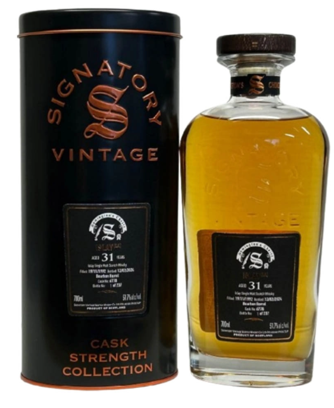 Laphroaig 31 Year Old 1992 Signatory Symington’s Choice #6778 Single Malt Scotch Whisky | 700ML at CaskCartel.com