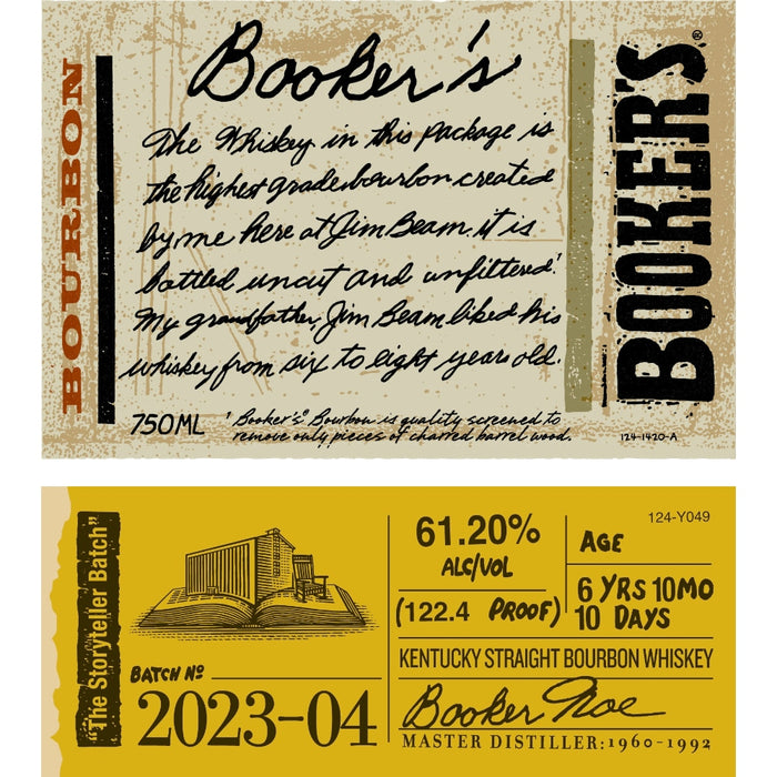 Booker’s Bourbon 2023-04 The Storyteller Batch