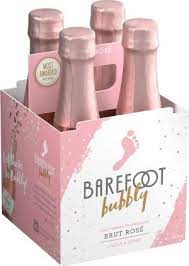 Barefoot Cellars | Bubbly California Champagne Sweet Rose (4)*187ml at CaskCartel.com