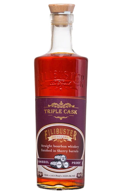 Filibuster Triple Cask Finished in Sherry Cask Straight Bourbon Whisky at CaskCartel.com