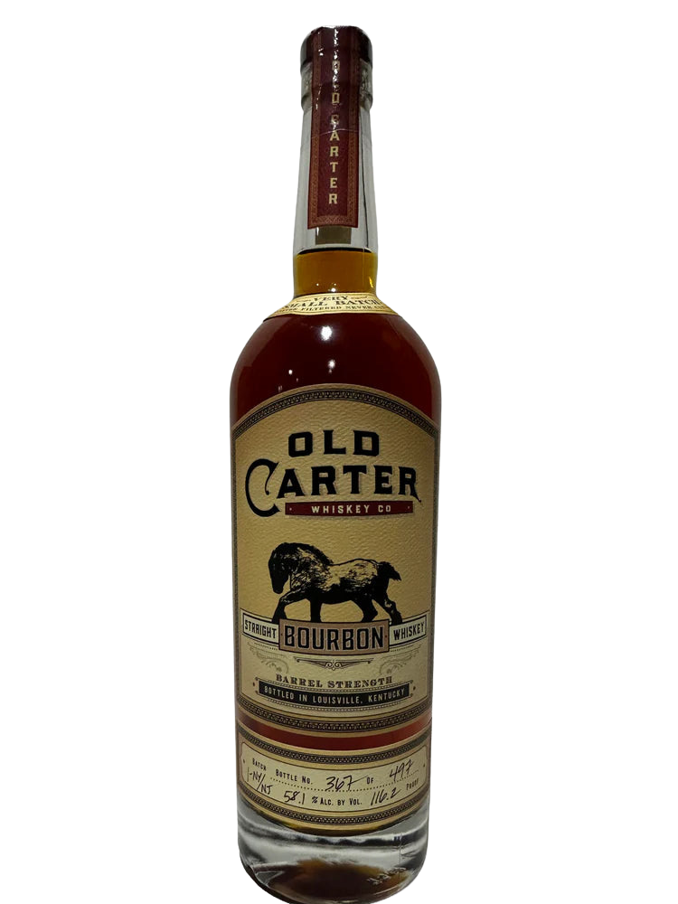 Old Carter Very Small Batch 1-NY/NJ Barrel strength Straight Bourbon 116.2 Proof Bottle 367 of 497 at CaskCartel.com