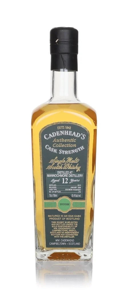 Mannochmore 12 Year Old 2013 - Cadenhead's Authentic Collection Single Malt Scotch Whisky | 700ML at CaskCartel.com
