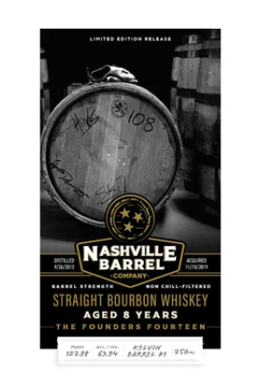 Nashville Barrel Company The Founders Fourteen 8 Year Old Straight Bourbon Whiskey at CaskCartel.com
