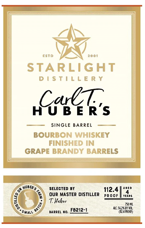 Starlight Finished in Grape Brandy Barrels Bourbon Whiskey at CaskCartel.com