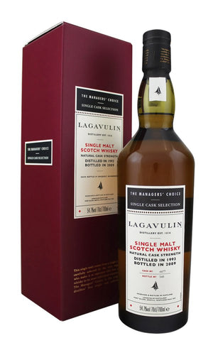Lagavulin Manager`s Choice (Bottled 2009) 1993 Single Malt Scotch Whisky | 700ML at CaskCartel.com
