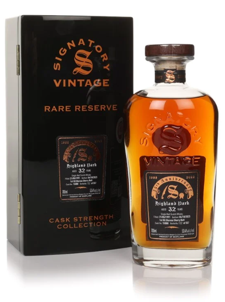 Highland Park 32 Year Old 1991 Cask #15088 Cask Strength Collection Rare Reserve 35th Anniversary Signatory Single Malt Scotch Whisky | 700ML