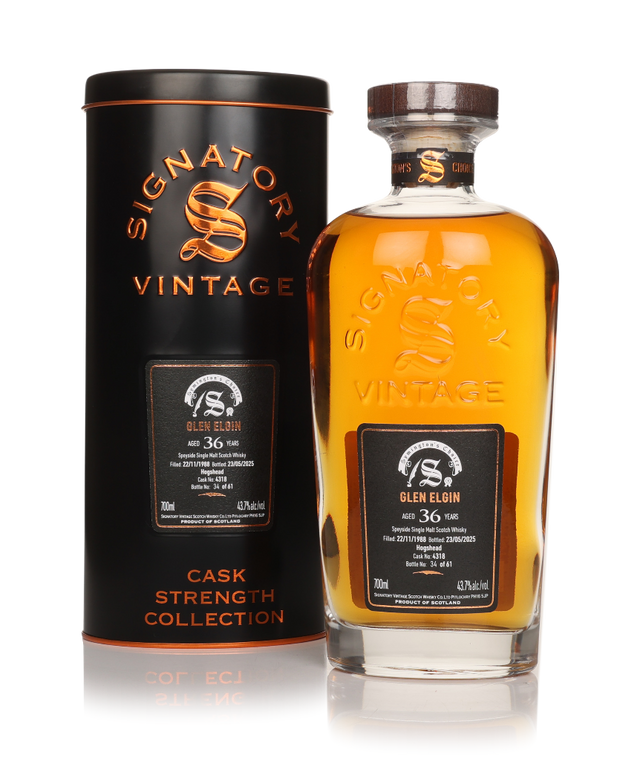 Glen Elgin 36 Year Old 1988 Cask #4318 - Cask Strength Collection (Signatory) Single Malt Scotch Whisky | 700ML at CaskCartel.com