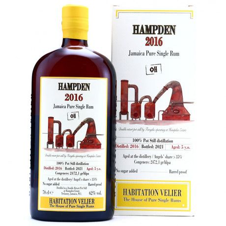 Hampden H 2016 Habitation Velier 5 Year Old Rum | 700ML at CaskCartel.com