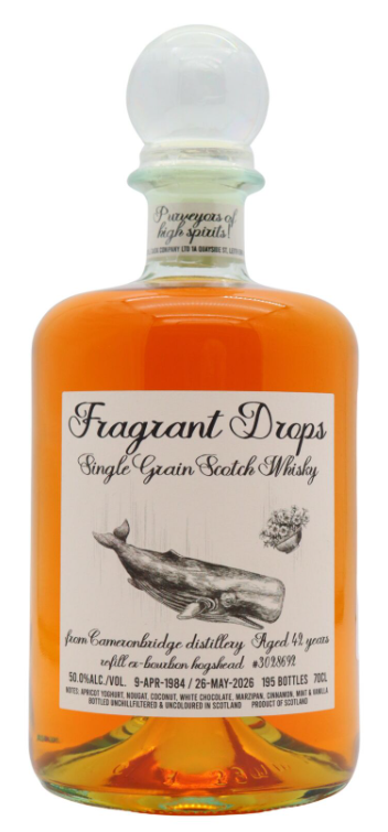Cameronbridge Fragrant Drops Single Bourbon Cask #3028692 42 Year Old · 1984 Vintage Single Grain Scotch Whisky | 700ML at CaskCartel.com