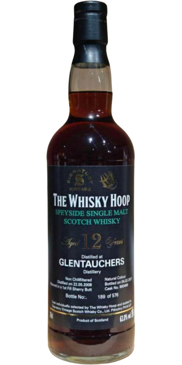 Glentauchers 2008 SV The Whisky Hoop 12 Year Old 2021 Release Cask #900468 Single Malt Scotch Whisky | 700ML at CaskCartel.com