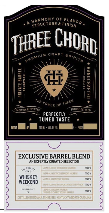 Three Chord Exclusive Barrel Blend Bourbon Whiskey