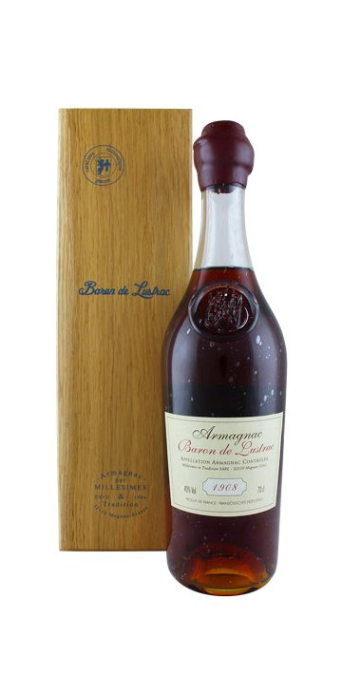 Baron de Lustrac Vintage 1908 Armagnac | 700ML at CaskCartel.com