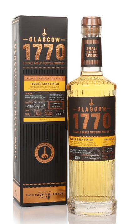 Glasgow 1770 Tequila Cask Finish Triple Distilled Single Malt Scotch Whisky | 700ML at CaskCartel.com