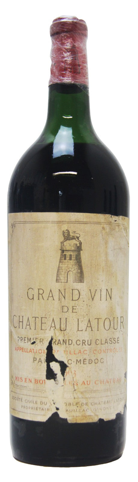 1963 | Chateau Latour | Pauillac (Magnum) at CaskCartel.com