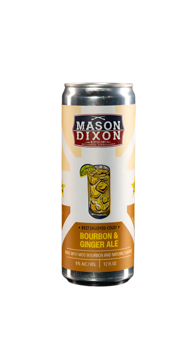 Mason Dixon Bourbon & Ginger Ale Craft Cocktail | 355ML at CaskCartel.com