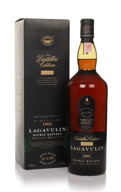 Lagavulin 1991 (bottled 2007) Pedro Ximenez Cask Finish - Distillers Edition Single Malt Whisky | 1L at CaskCartel.com