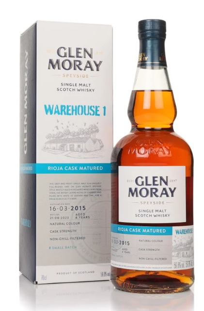 Glen Moray 8 Year Old 2015 Rioja Matured Warehouse #1 Single Malt Scotch Whisky | 700ML