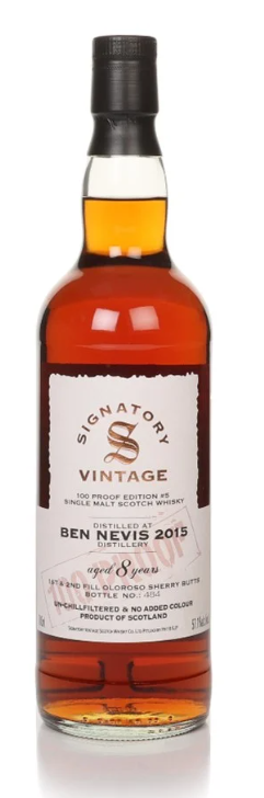 Ben Nevis 8 Year Old 2015 Edition #5 Signatory Single Malt Scotch Whisky | 700ML
