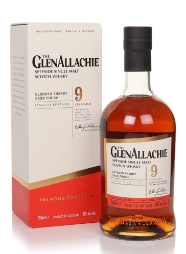 GlenAllachie 9 Year Old Oloroso Sherry Cask Finish Single Malt Scotch Whisky | 700ML