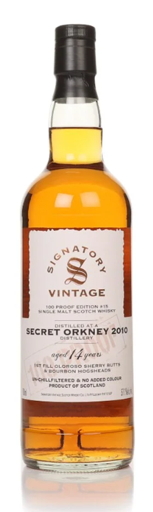 Secret Orkney 14 Year Old 2010 100 Proof Edition #15 Signatory Single Malt Scotch Whisky | 700ML
