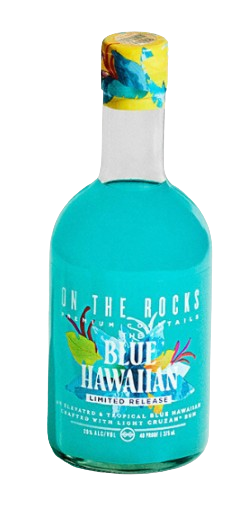 On The Rocks | Blue Hawaiian | RTD Cocktail | 375ML
