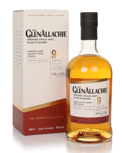 GlenAllachie 9 Year Old Amontillado Sherry Cask Finish Single Malt Scotch Whisky | 700ML