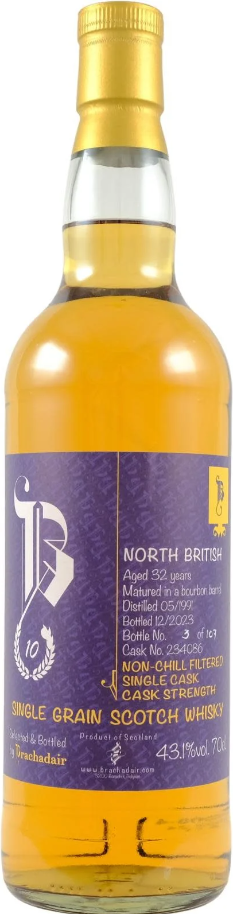 North British 1991 Brachadair Single Grain Scotch Whisky | 700ML at CaskCartel.com
