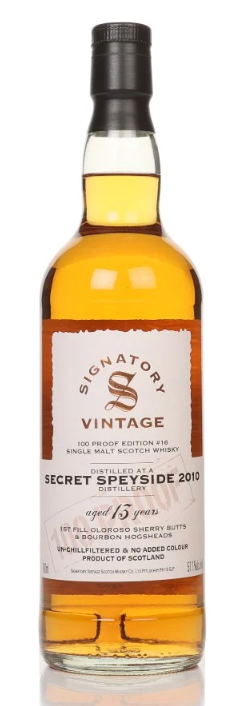 Secret Speyside 13 Year Old 2010 - 100 Proof Edition #16 Signatory Single Malt Scotch Whisky | 700ML