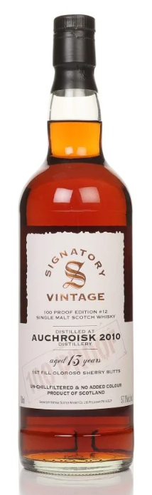 Auchroisk 13 Year Old 2010 - 100 Proof Edition #12 Signatory Single Malt Scotch Whisky | 700ML at CaskCartel.com