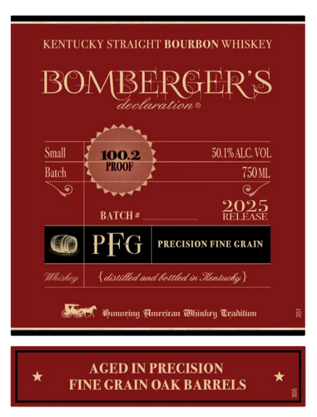 Bomberger's Declaration 2025 Release Precision Fine Grain Bourbon Whiskey at CaskCartel.com