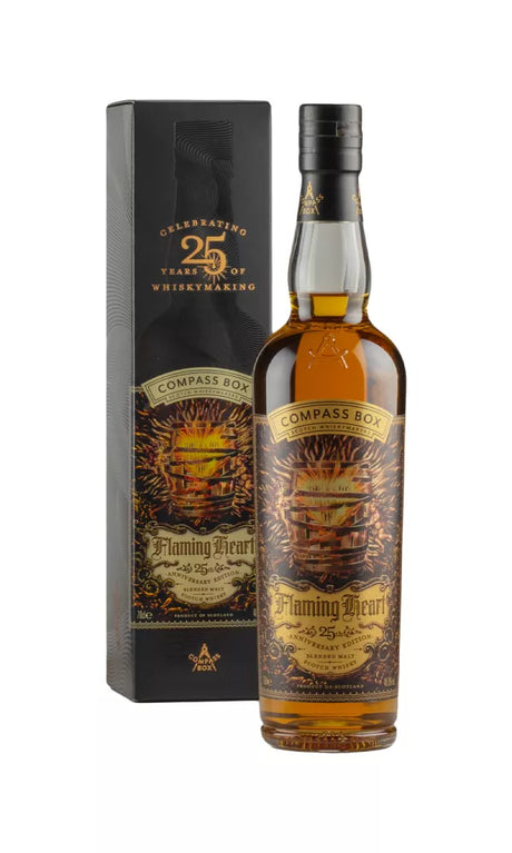Compass Box Flaming Heart 25th Anniversary Blended Malt Scotch Whisky | 700ML at CaskCartel.com